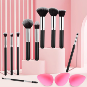 Multi-Purpose Makeup Brush Collection for Face and Eye Cosmetics