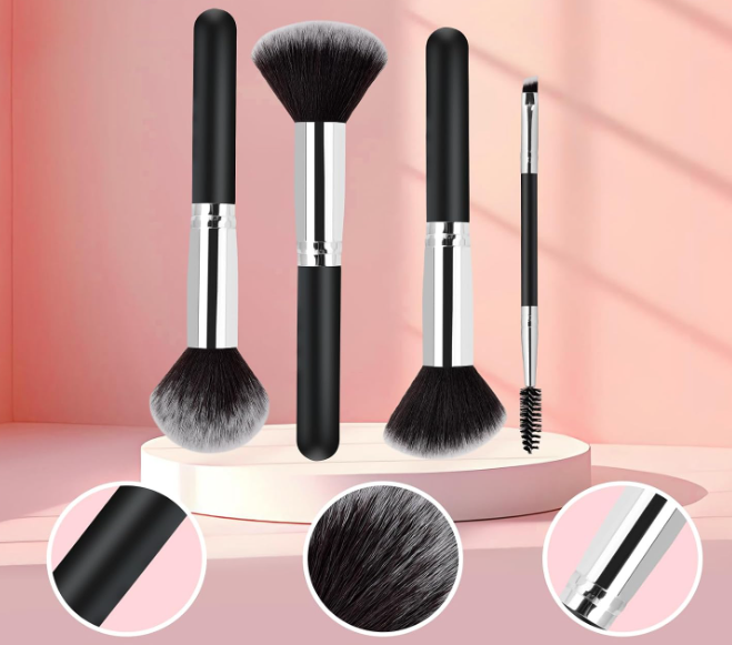 Multi-Purpose Makeup Brush Collection for Face and Eye Cosmetics - Image 2