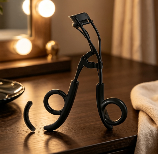 Ergonomic Precision Lash Curler for Almond-Shaped Eyes - Image 2
