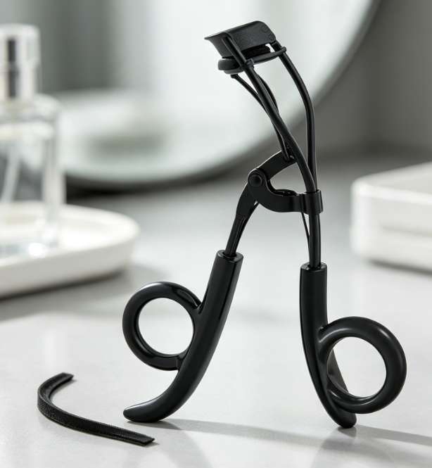 Ergonomic Precision Lash Curler for Almond-Shaped Eyes