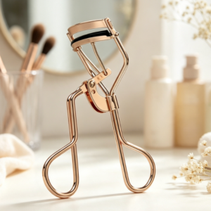 Rose Gold Curved Eyelash Curler for Almond-Shaped Eye Contours