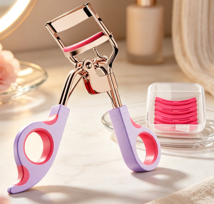 Dual-Spring Eyelash Curler with Non-Slip Grip for Controlled Curling - Image 2