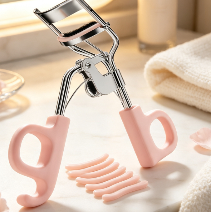 Vegan-Friendly Eyelash Curler with a Contoured Frame for Lasting Curl - Image 2