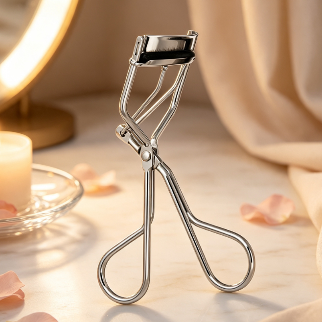 Professional Lash Curler with Comb and Heart-Shaped Handle - Image 2
