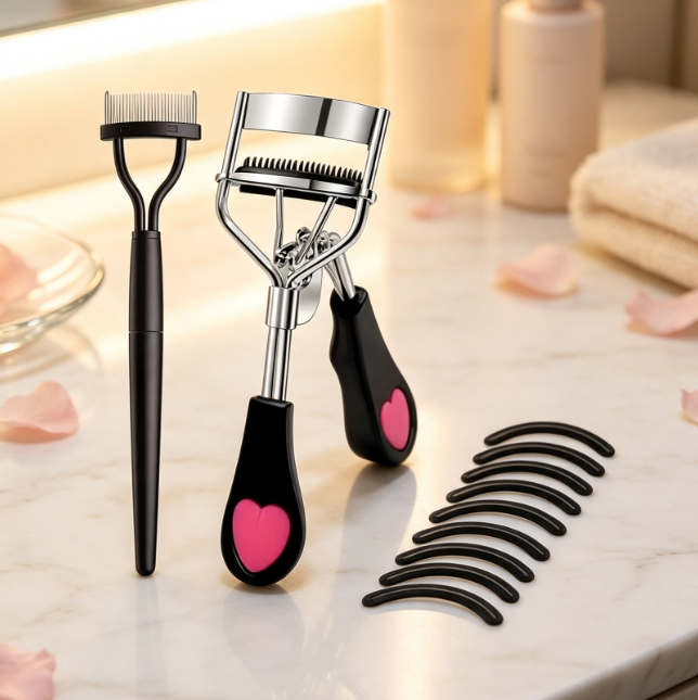 Wide-Opening Eyelash Curler for Long-Lasting Lash Definition - Image 2