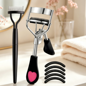 Wide-Opening Eyelash Curler for Long-Lasting Lash Definition