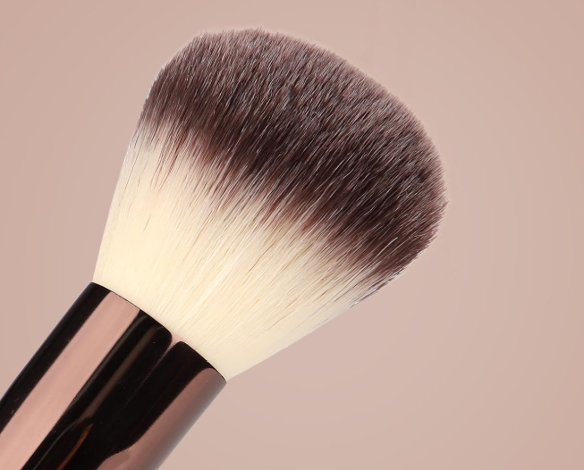 14-Piece Cosmetic Brush Set with Dense Soft Bristles and Triangle Puffs - Image 2