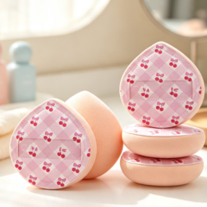Sakura Pink Makeup Sponge Set for Wet and Dry Application