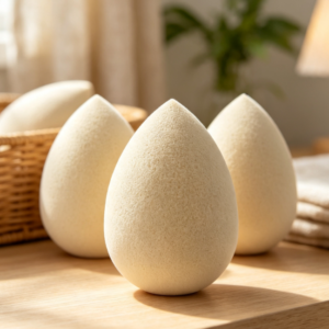 Biodegradable Green Tea-Infused Makeup Sponge for Everyday Beauty Routines