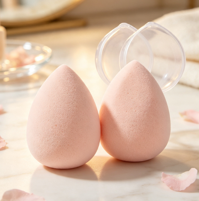 Fine-Pore Reusable Foundation Sponge for Even Cosmetic Application - Image 2