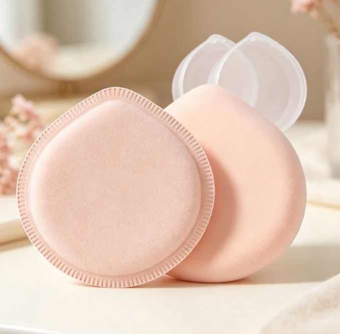 Fine-Pore Reusable Foundation Sponge for Even Cosmetic Application