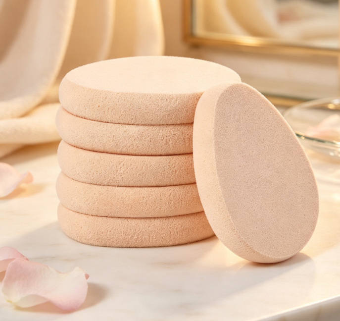 Flat Cushion Makeup Puff for a Soft, Sheer Makeup Finish - Image 2