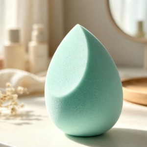 Teardrop-Shaped Cosmetic Sponge for Versatile Makeup Blending