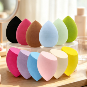 Professional Multicolor Makeup Sponge Set with Soft, Skin-Friendly Texture