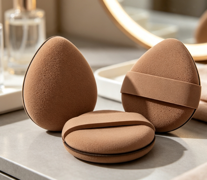 Teardrop Foundation Sponge for Applying Liquid and Cream Cosmetics