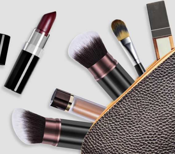 2-Piece Retractable Face Brush Set for On-the-Go Makeup