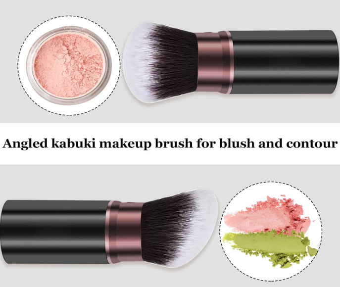 2-Piece Retractable Face Brush Set for On-the-Go Makeup - Image 2